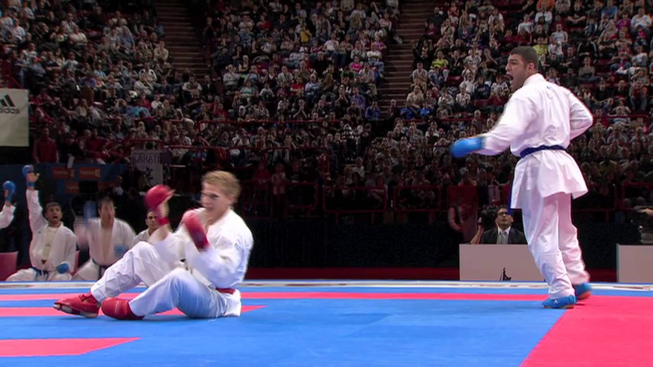 (2/5) Bronze Male Team Kumite Netherlands vs Iran. WKF World Karate Championships 2012
