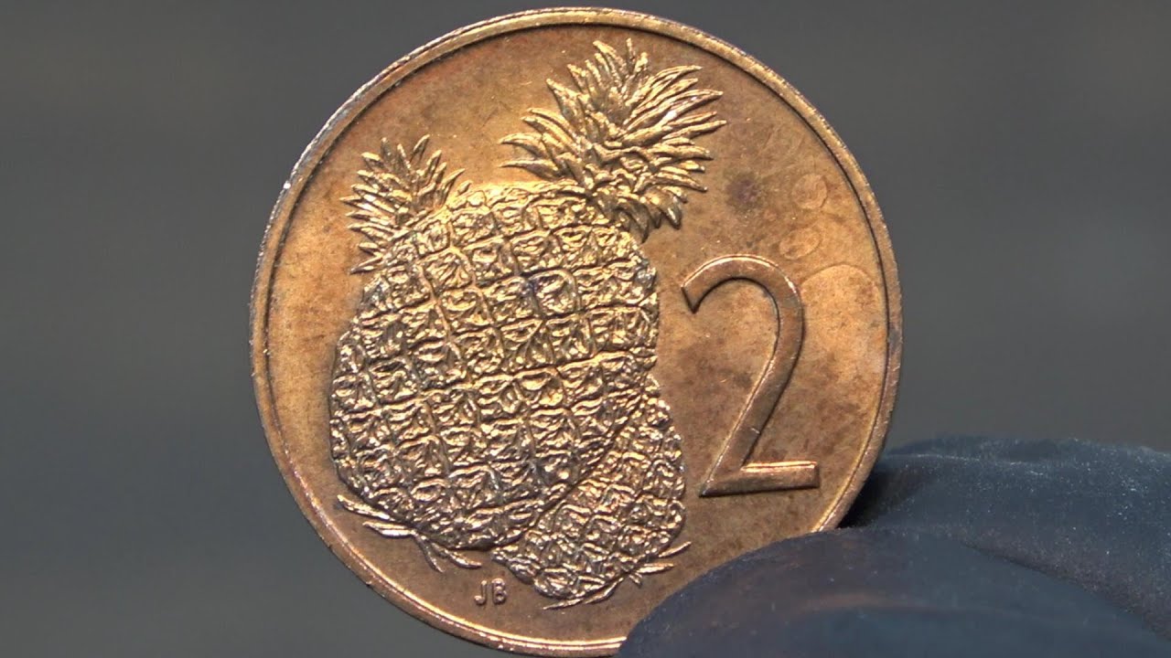 パイナップル硬貨磨いてみた（クック諸島2セント）#PPAP