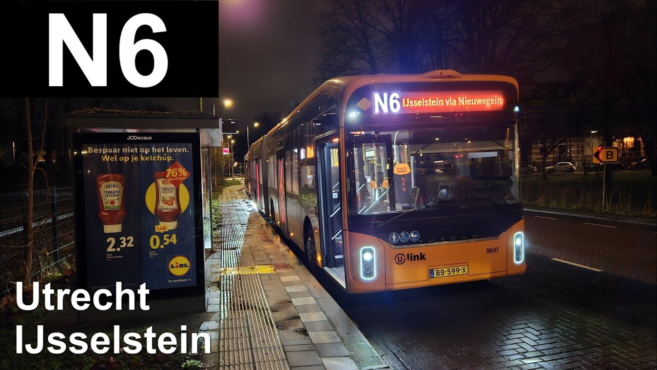 U-OV lijn N6: Utrecht - Nieuwegein - IJsseltein  | Transdev Utrecht | Transdev 9647 | 2026