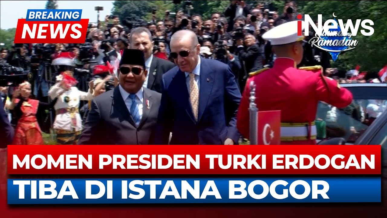 Breaking News Detik-Detik Kedatangan Presiden Turki Erdogan di Istana Bogor | 12/02