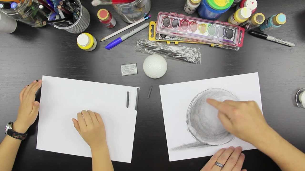 How To Shade A Sphere With Charcoal