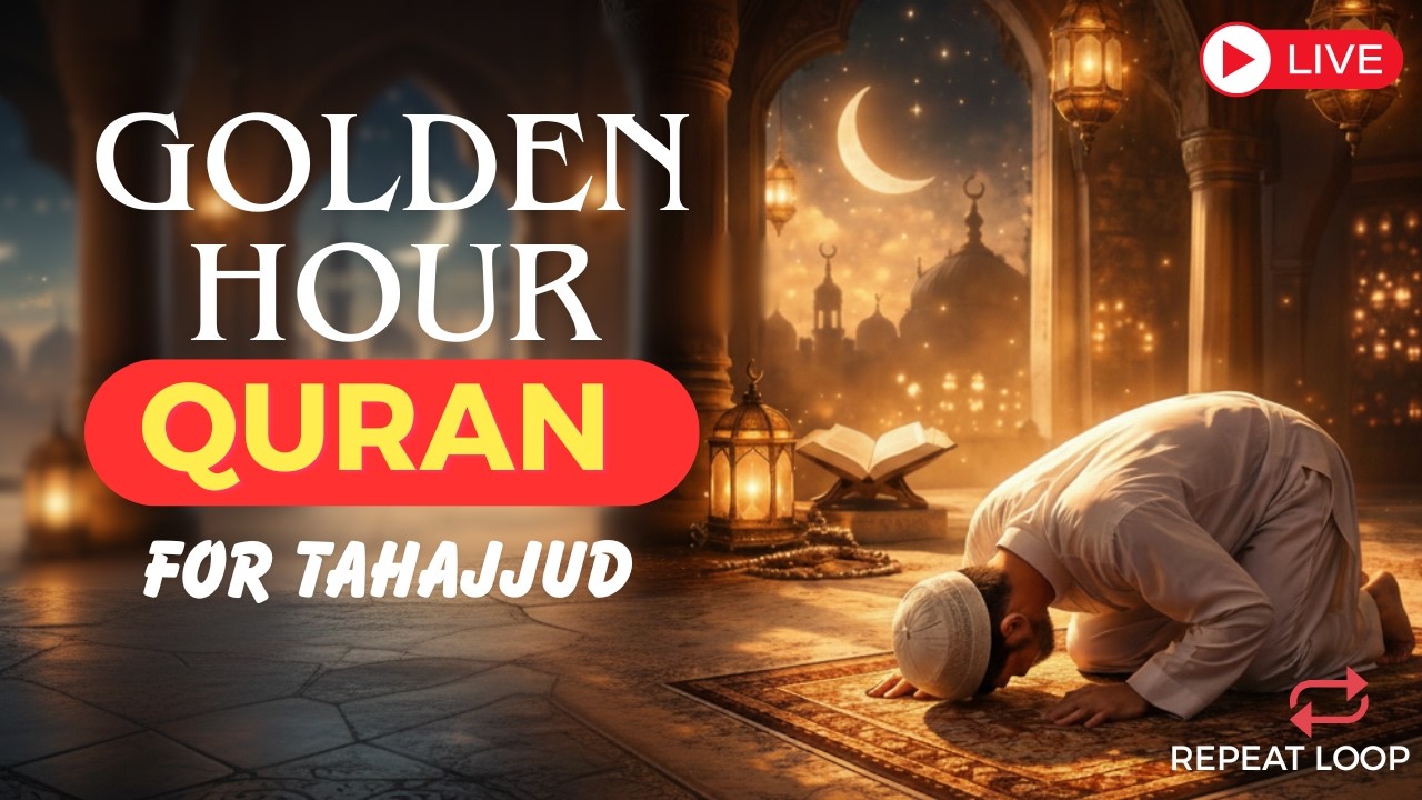 🔴Tahajjud Quran Live 🌙 Ayatul Kursi, 3 Quls, Surah Rahman, Muzammil, Waqiah, Mulk & Sajdah
