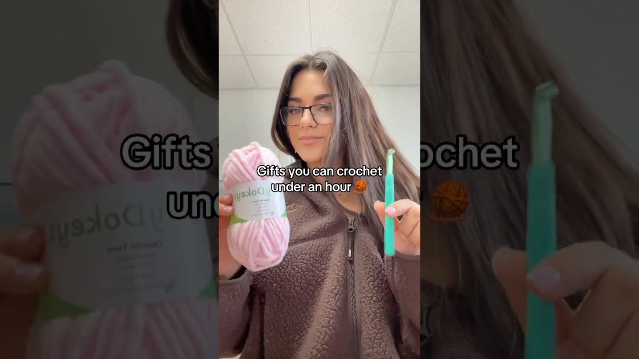 GIFTS YOU CAN CROCHET UNDER 1 hour 🧶 #crochet #funny #crochetcommunity