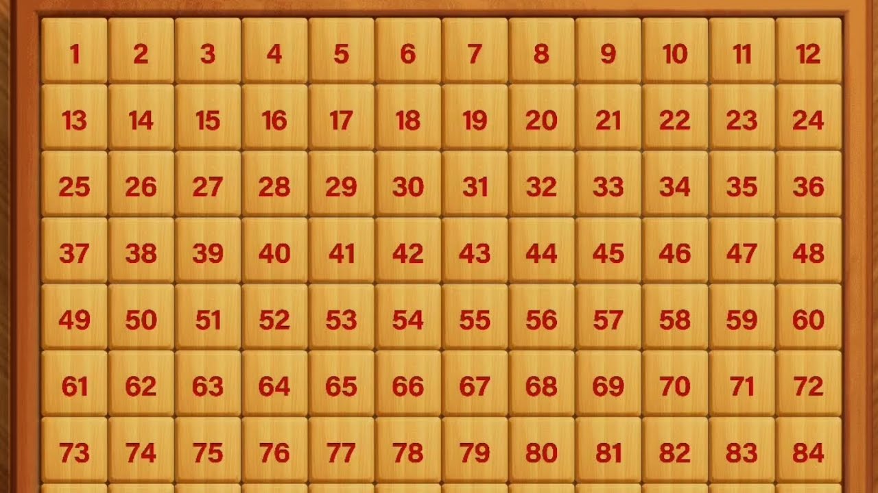 12x12 number puzzle