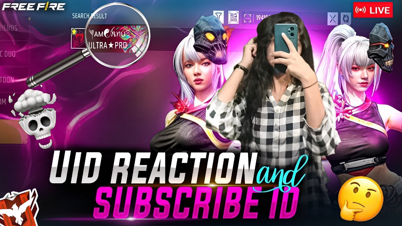 AM ANU GIRL IS BACK IN LIVE FREE FIRE UID CHECK OUT ME🥺
🔴 FREE FIRE LIVE ID REACTION 😍 RANK PUSH
