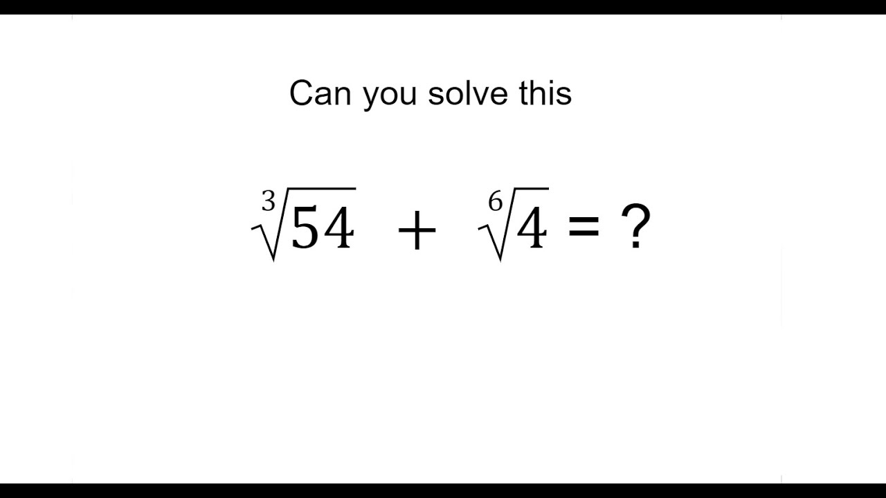 Math Olympiad Question / A nice math problem / competitive exam math / Simplifying Radicals