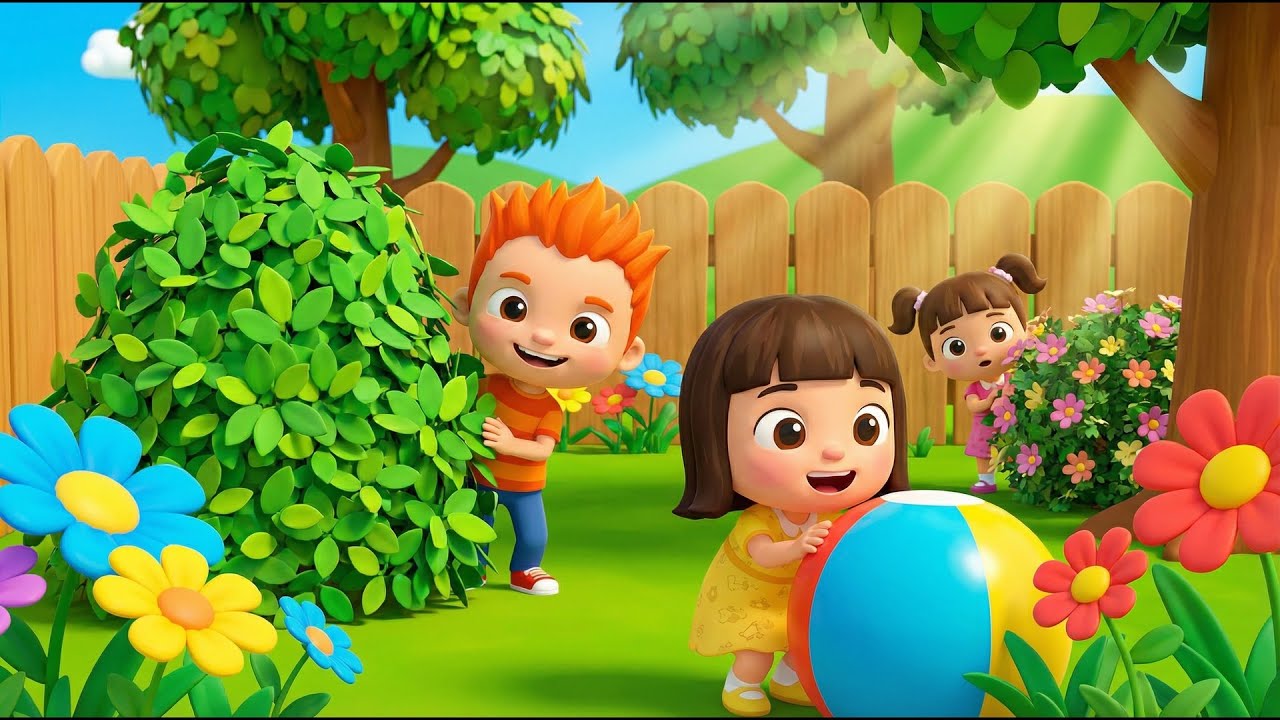 Hide and Seek in the Garden! 🌼🔍 Cece, Bella & Nico’s Funny Playtime | Funny Animation