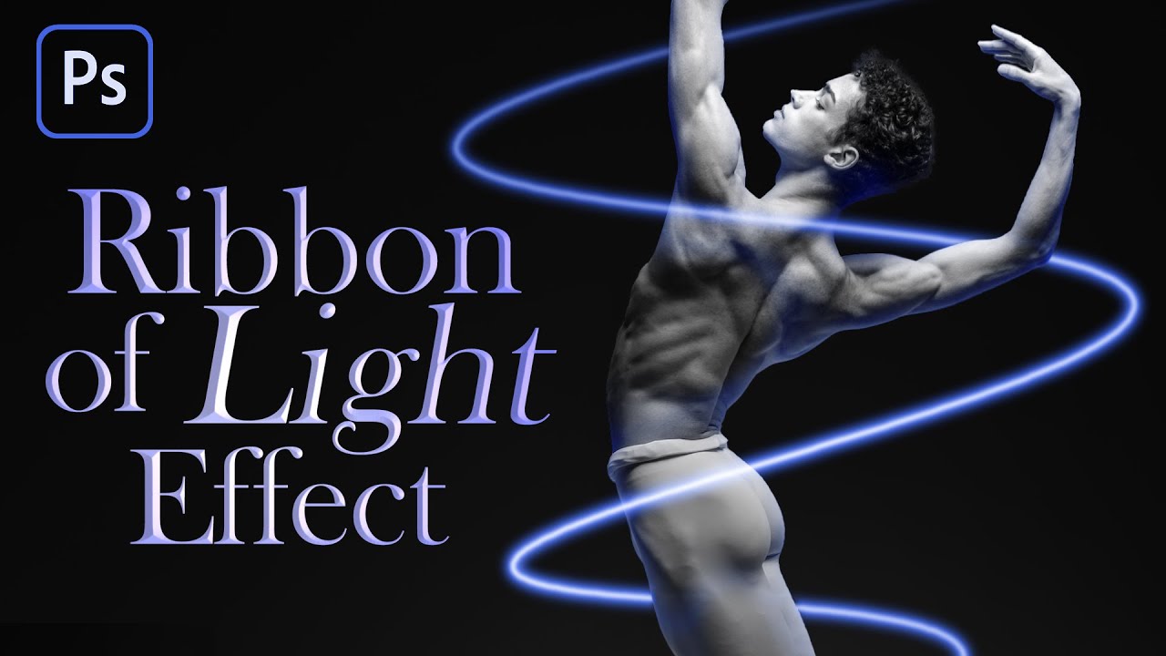 Photoshop: How to Create a Graceful, Ribbon of Light to a Figure in a Photo!