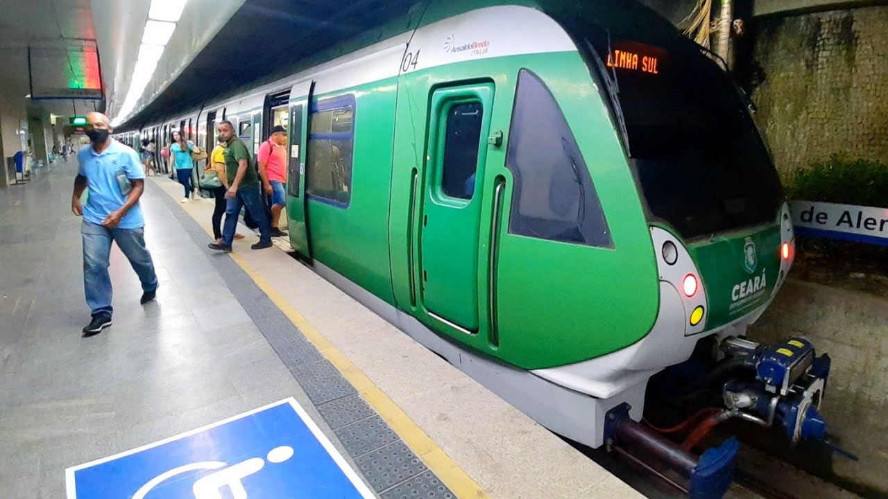 Trens do Metrô de Fortaleza Estações Parangaba, Benfica e José José de Alencar #Busmaniaco