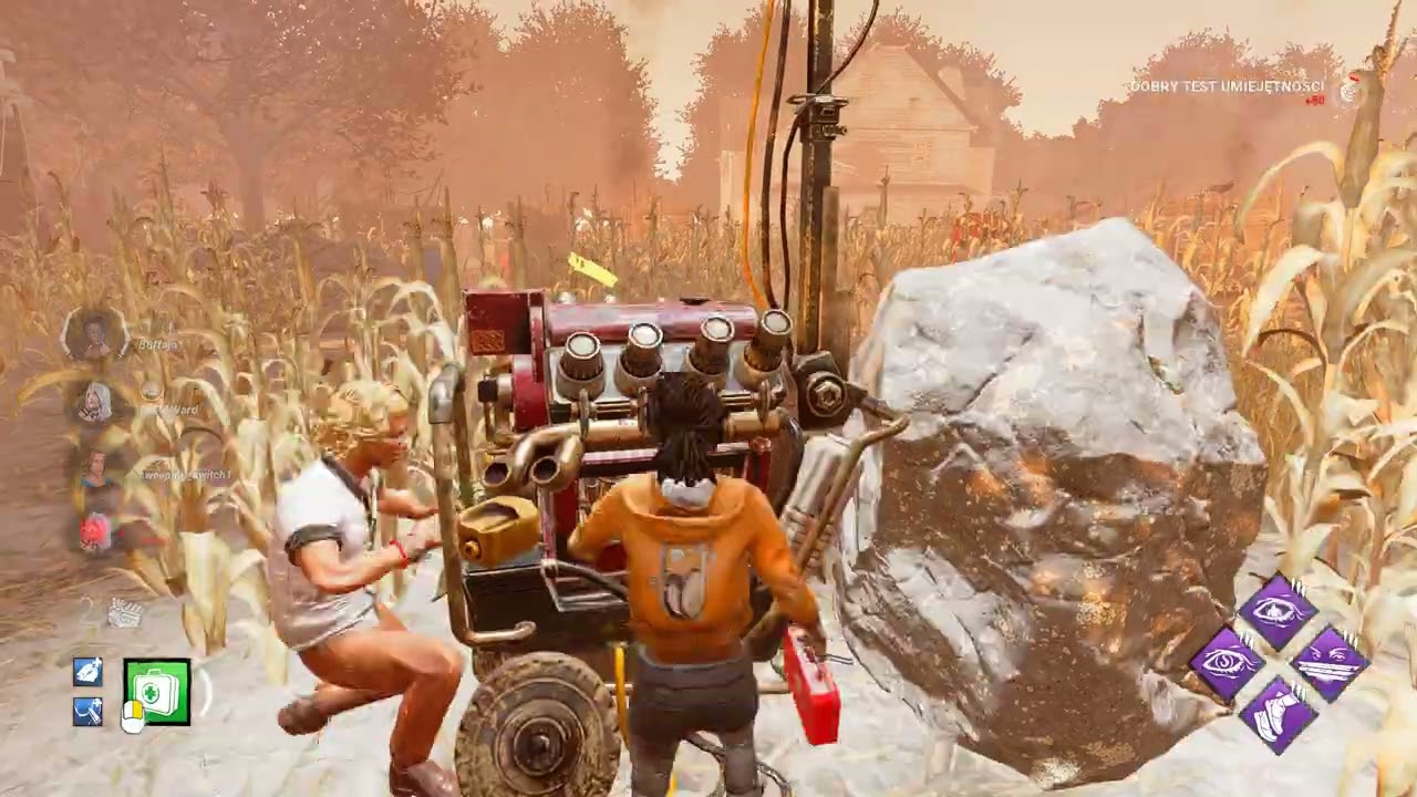 Dead by Daylight gameplay, no voice, silly killer