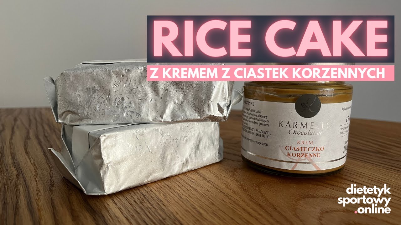 Rice cake z kremem z ciastek korzennych