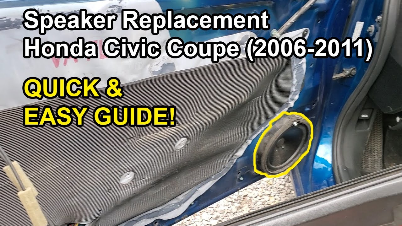How to Replace SPEAKERS (Honda Civic 2006-2011)!