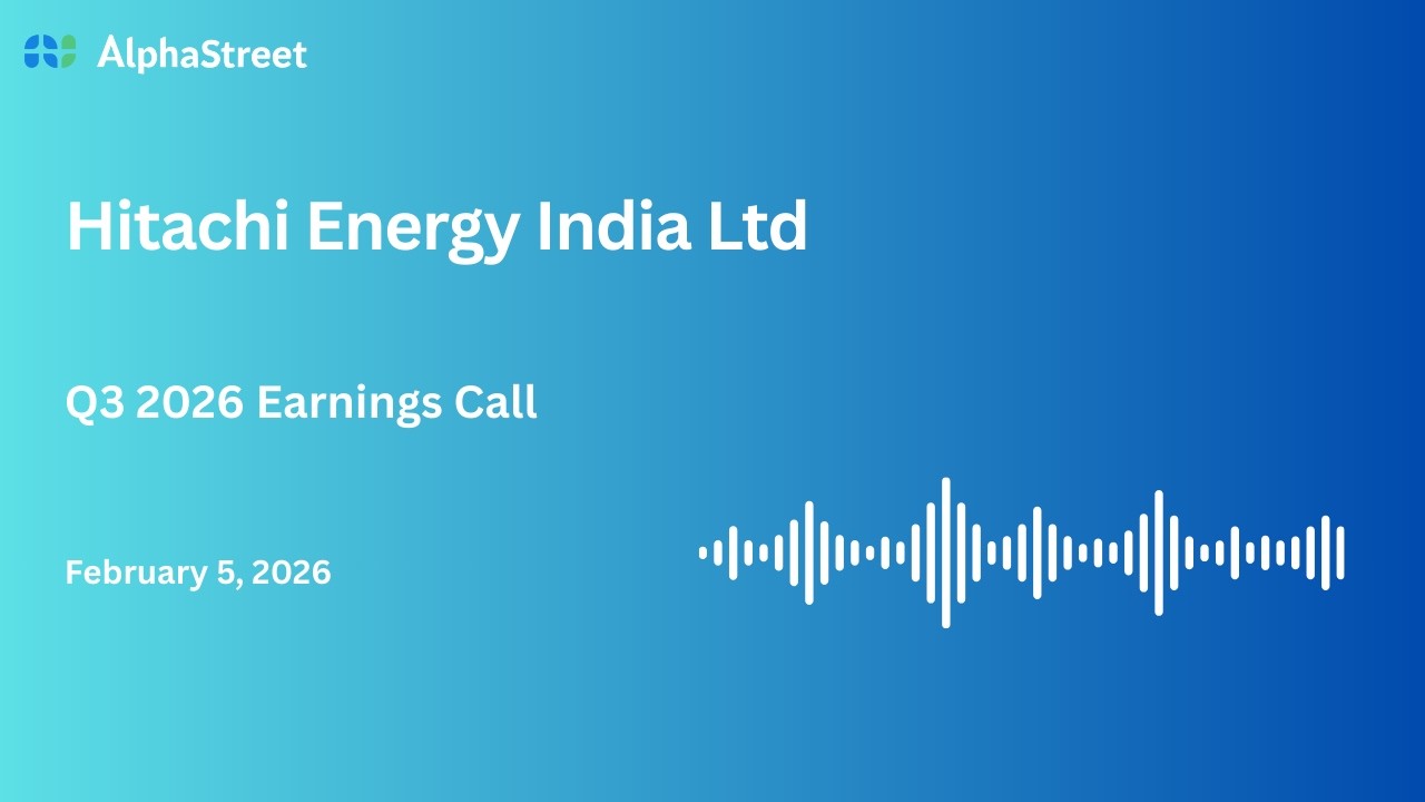 Hitachi Energy India Ltd Q3 FY2025-26 Earnings Conference Call