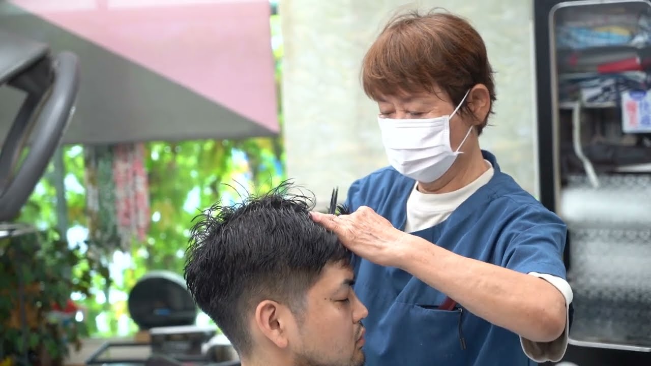 💈🇯🇵甲子園実況が響き渡る本牧の老舗バーバー「ヘアーサロンイワタ」でカット＆シャンプー＆シェービング