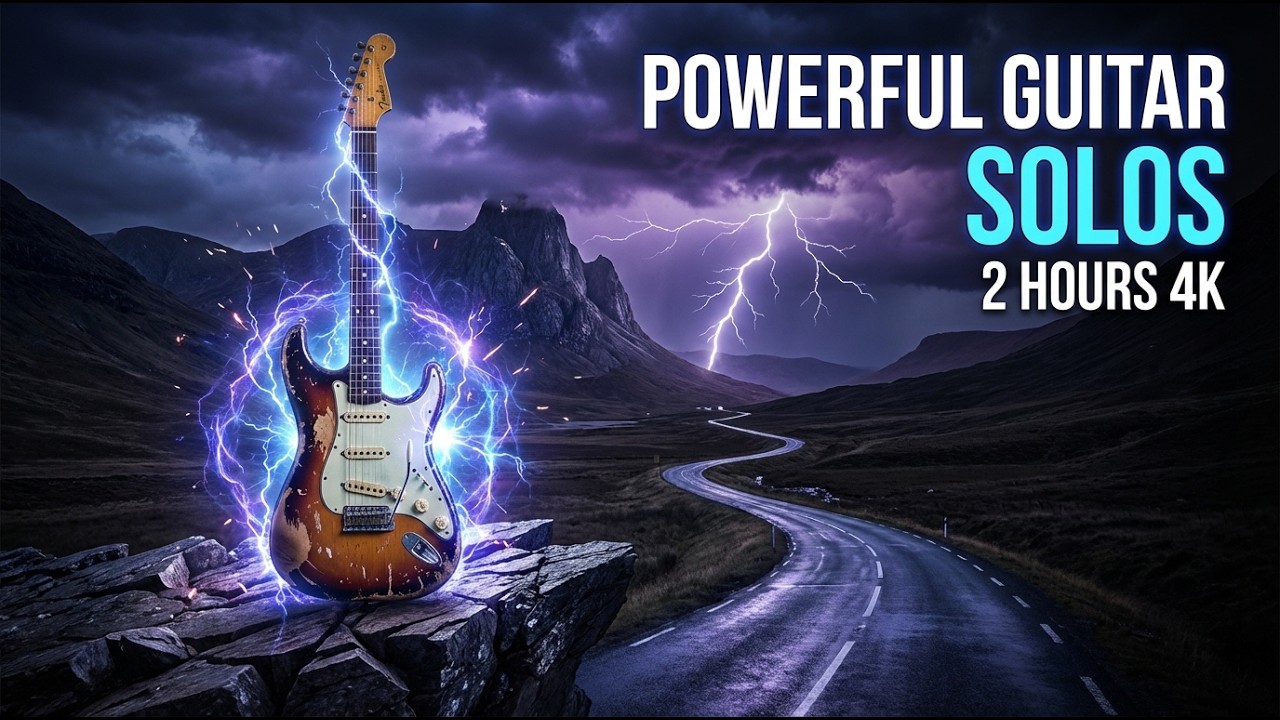 Relax & Recharge: Epic Nature & Powerful AI Guitar Solo (4K)