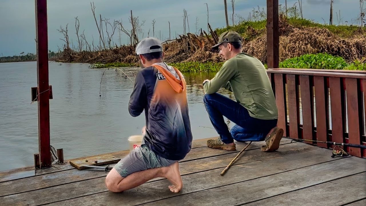 PIAU, PIRANHA e muita a&ccedil;&atilde;o de pesca com @PescaBrutaOficial PESCARIA BRUTA e comida Raiz