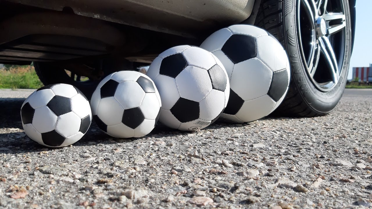 EXPERIMENT: CAR VS SOCCER BALLS