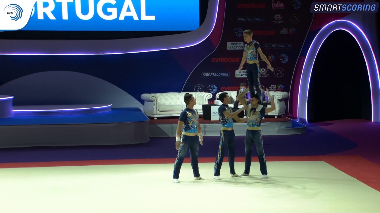 Men's group Portugal - 2019 Acro European silver medallists, all-around