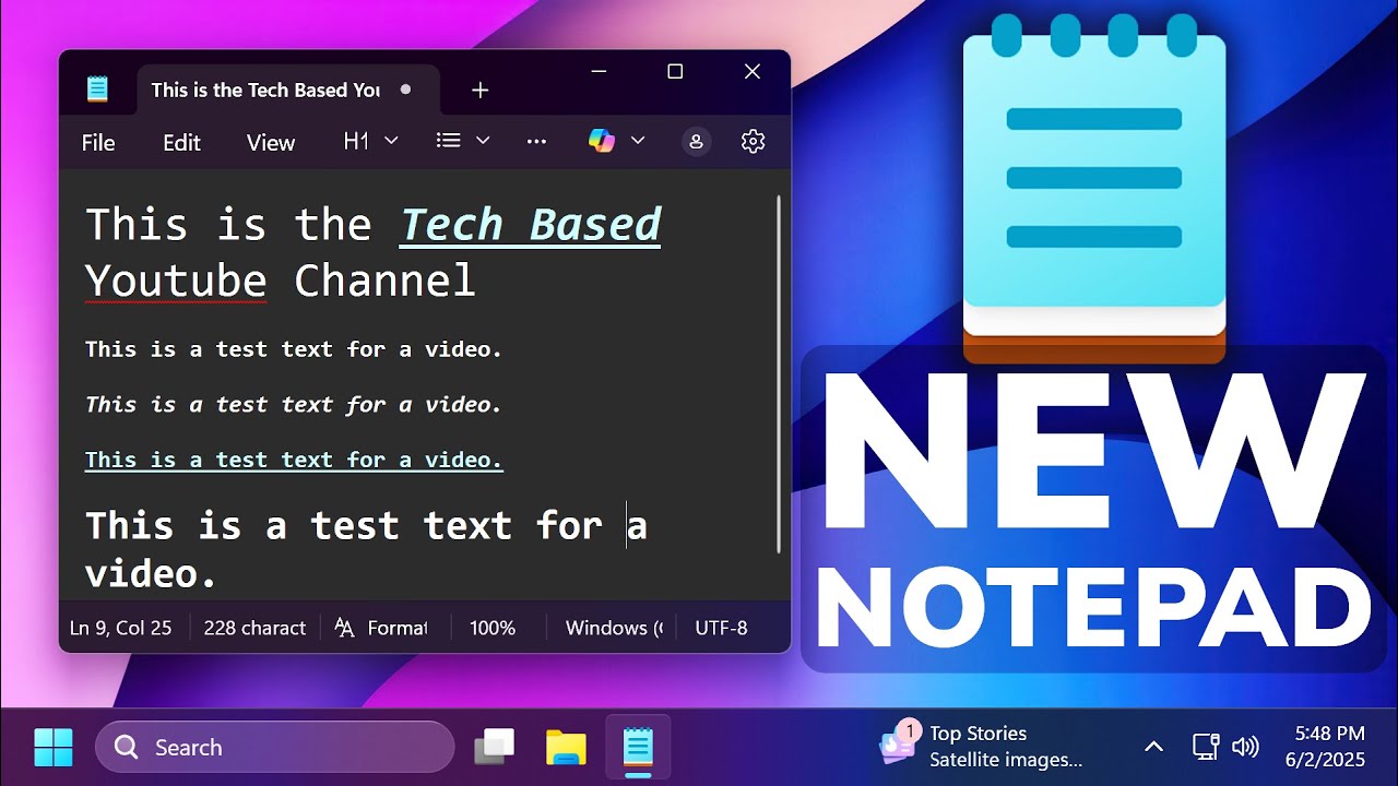 Huge Update to Notepad in Windows 11 with Text Formatting (How to Install)