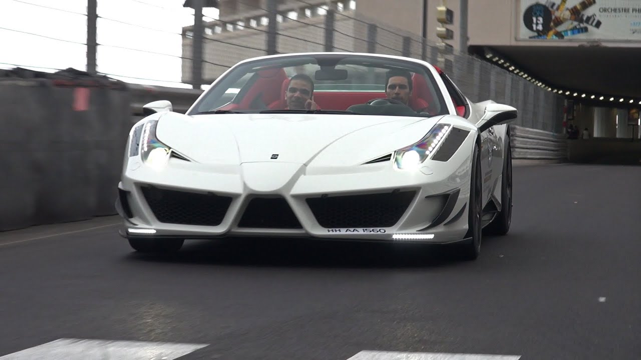 Ferrari 458 Spider Mansory Siracusa - Full Throttle Exhaust Sounds!