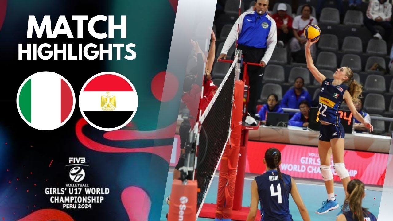 ITALY 🆚 EGYPT [4K]  | Highlights | Girls' U17 World Championship 2024