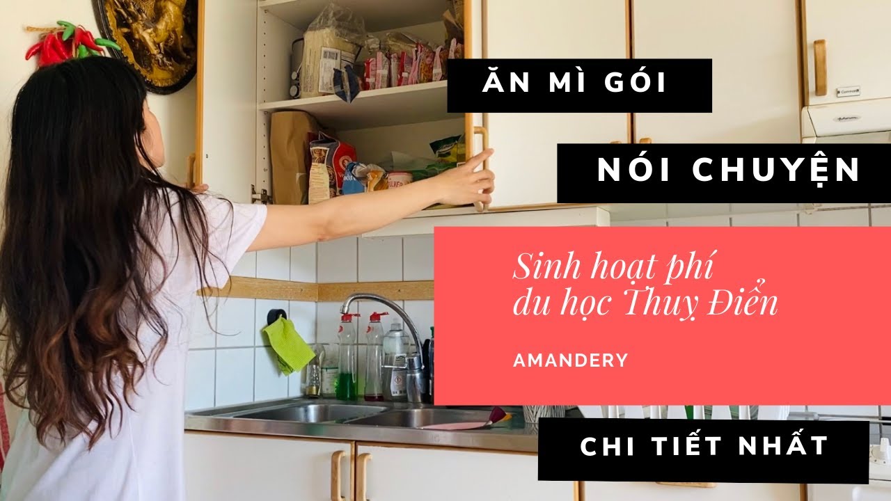 (AMANDERY) Ăn mì gói nói chuyện SINH HOẠT PHÍ du học sinh Thuỵ Điển (Đầy đủ và chi tiết nhất)