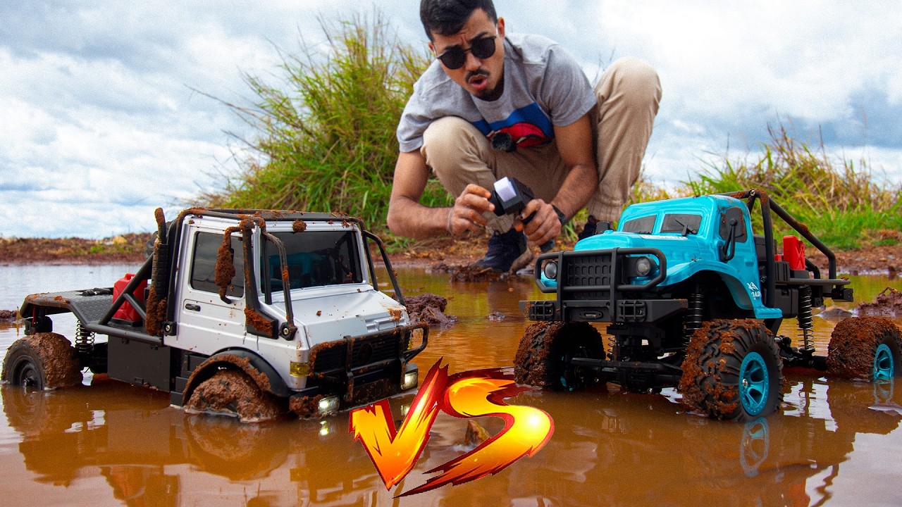 Qual o MELHOR Carro de Controle remoto CRAWLER? MN 333 ou WLTOYS 184020? NÓS TESTAMOS!