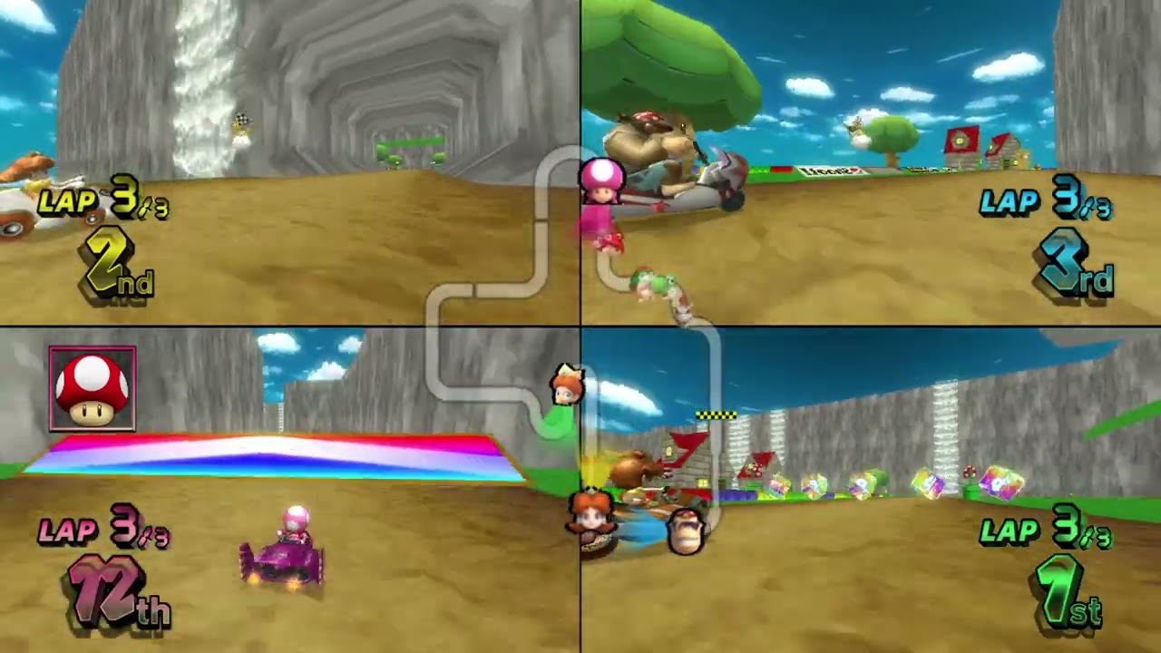 Mario Kart Wii Custom Tracks (History) ✦ 4 Players 