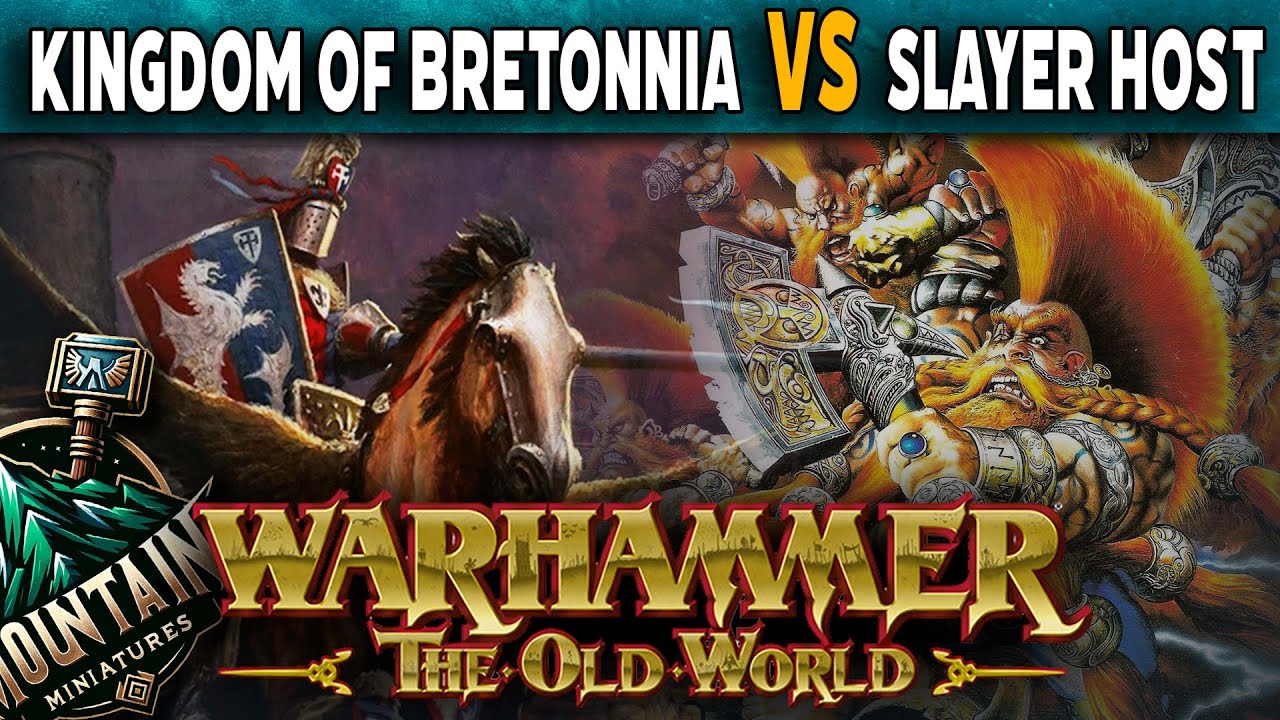 Kingdom of Bretonnia vs Dwarfen Slayer Host - Warhammer The Old World Battle Report