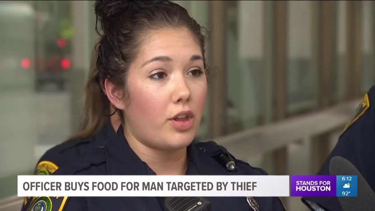 HPD officer buys food for man targeted by thief
