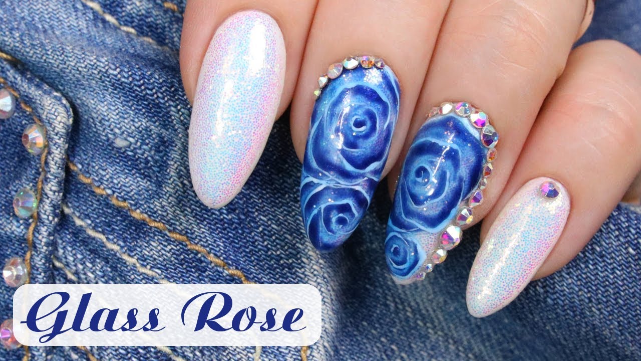 Glass Rose Nails - paznokcie hybrydowe krok po kroku * Candymona