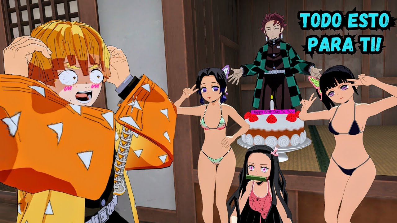 EL CUMPLEAÑOS DE ZENITSU TERMINA MAL! 🤣🤣