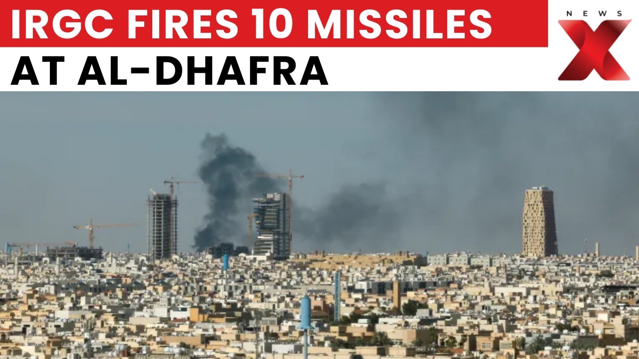 US-Iran War: IRGC Launches 10 Missiles Targeting US Forces at UAE’s Al-Dhafra Amid Gulf tensions