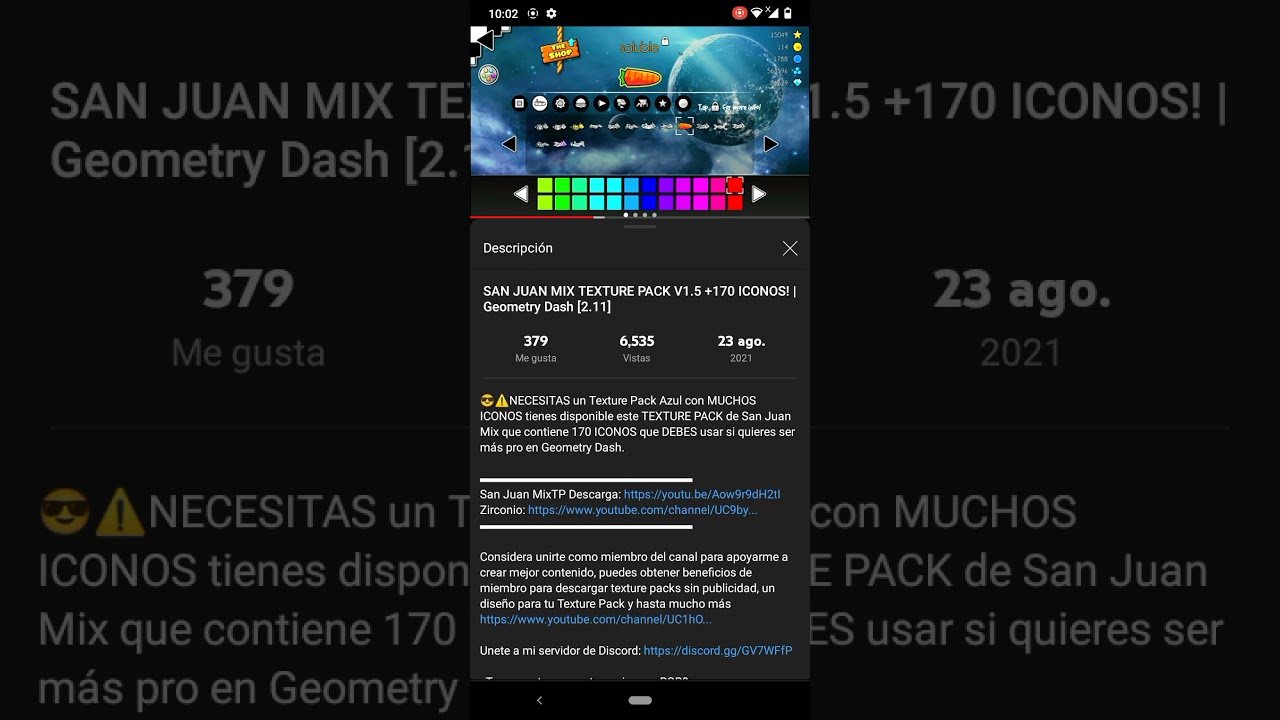 San Juan mix tp en mod men&uacute; android...