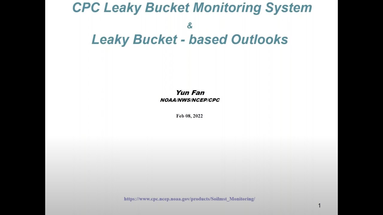 Soil Moisture Product Review Webinar Series: Climate Prediction Center Tools