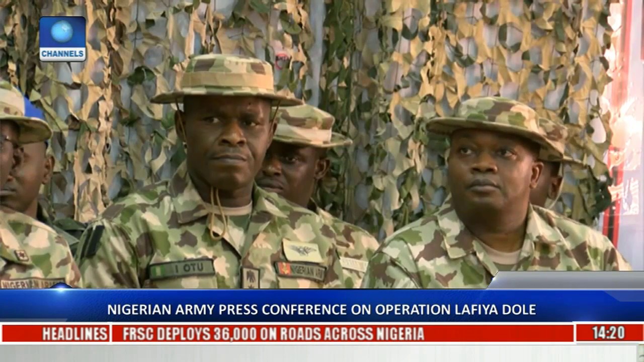 Nigerian Army Press Conference On Operation Lafiya Dole Pt 2