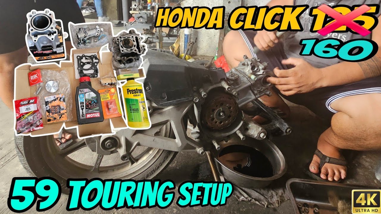 Honda Click 125 v3 Kargadong Makina 160cc - 59 Basic Touring Setup - Pang Masa Budget Meal Part 1