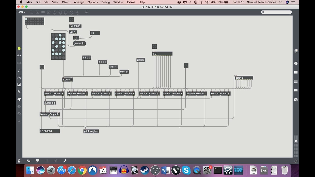Max/MSP Neural Network Tutorial 3: Building the Network!