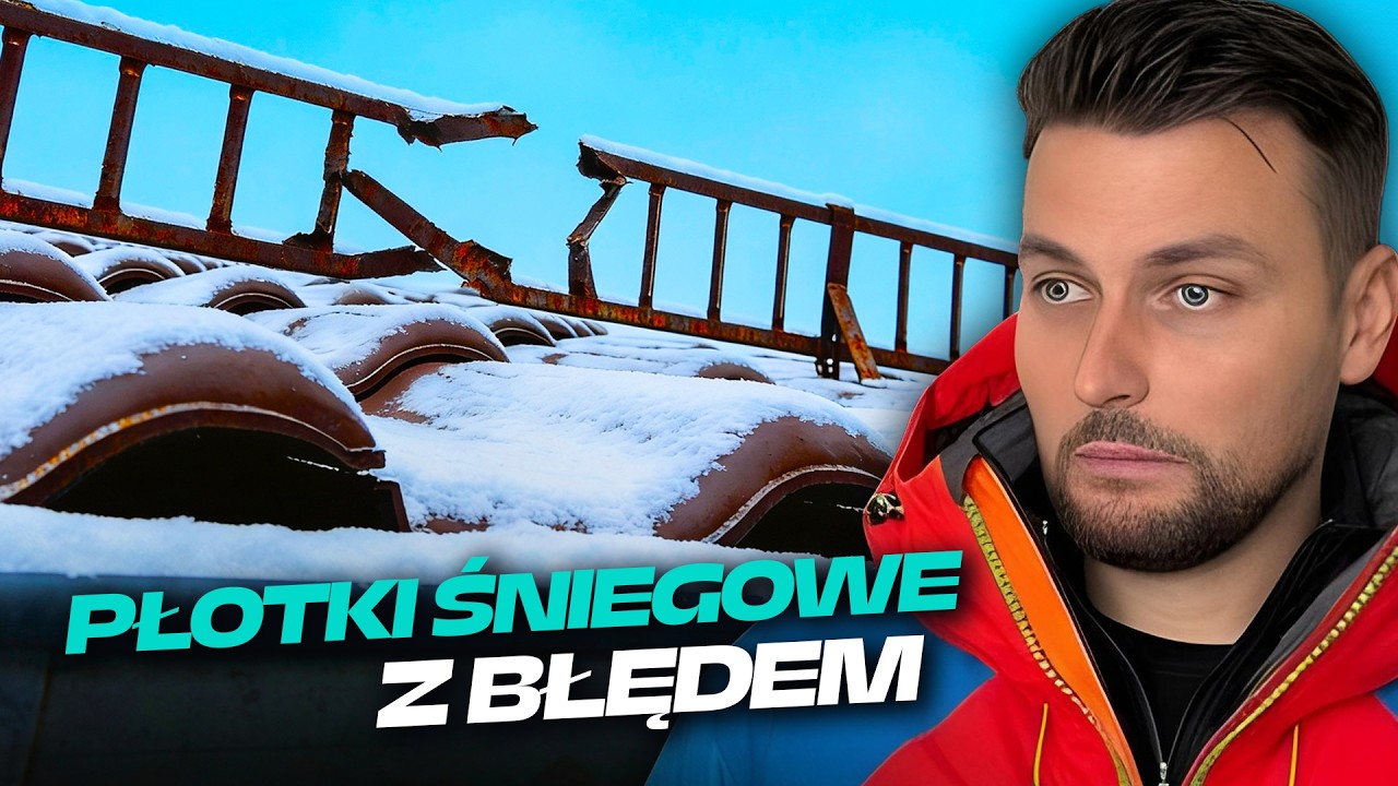 JEDEN DACH – WIELE BŁĘDÓW 🤯 płotki śniegowe | DOMINIK MALUJE