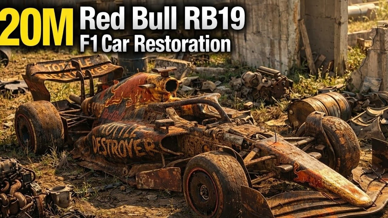 ASMR Restoration | Abandoned Red Bull RB19 F1 Car Fully Rebuilt to Brand New!#fullrestoration 
