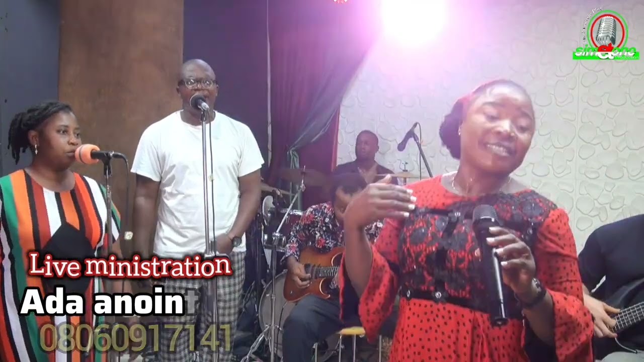 Ada Jesus live ministration at Simetone theater studio int'l 