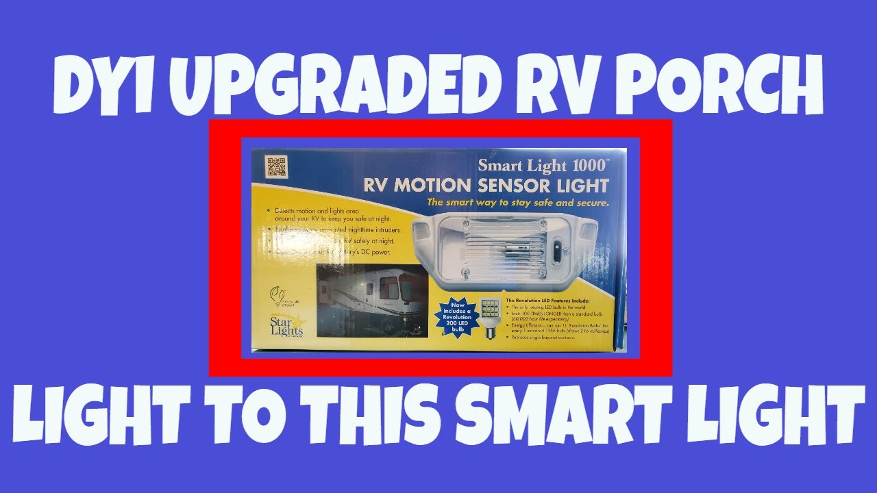 Install New Motion Sensor Smart RV Porch Light DIY (RV LIFE)