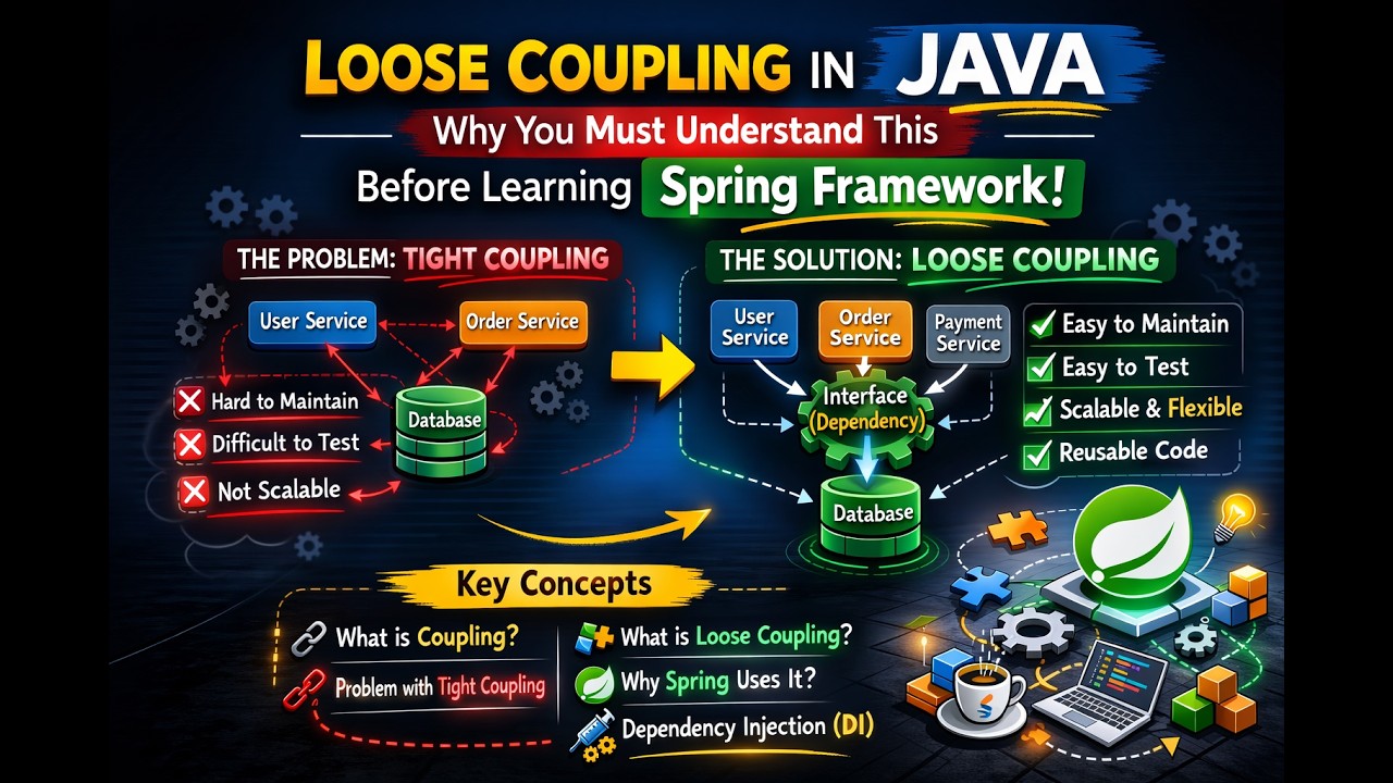 Loose Coupling in Java Explained (Part 6) | Why You Must Understand This Before Learning Spring