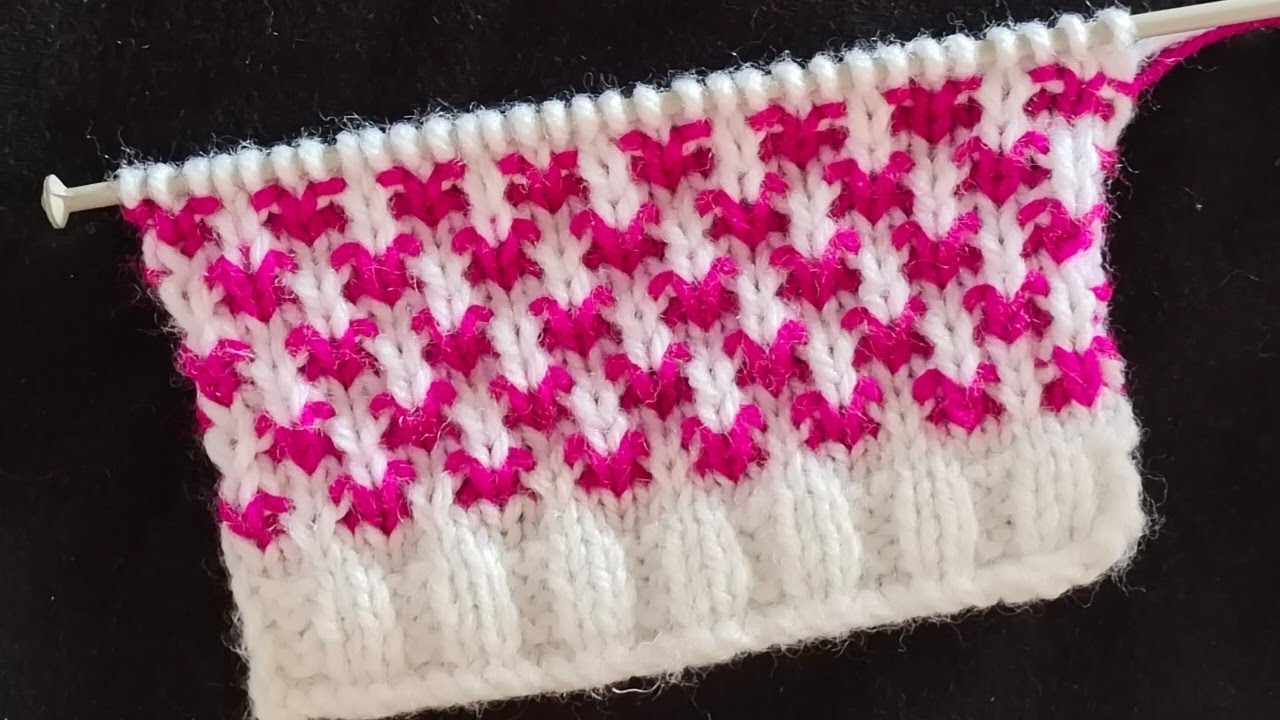 Double Colour Sweater Design/Baby Boy and girl cardigan design/आसान और सुन्दर डिजाइन