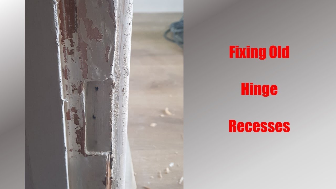 Fixing Hinge Recesses in Architrave