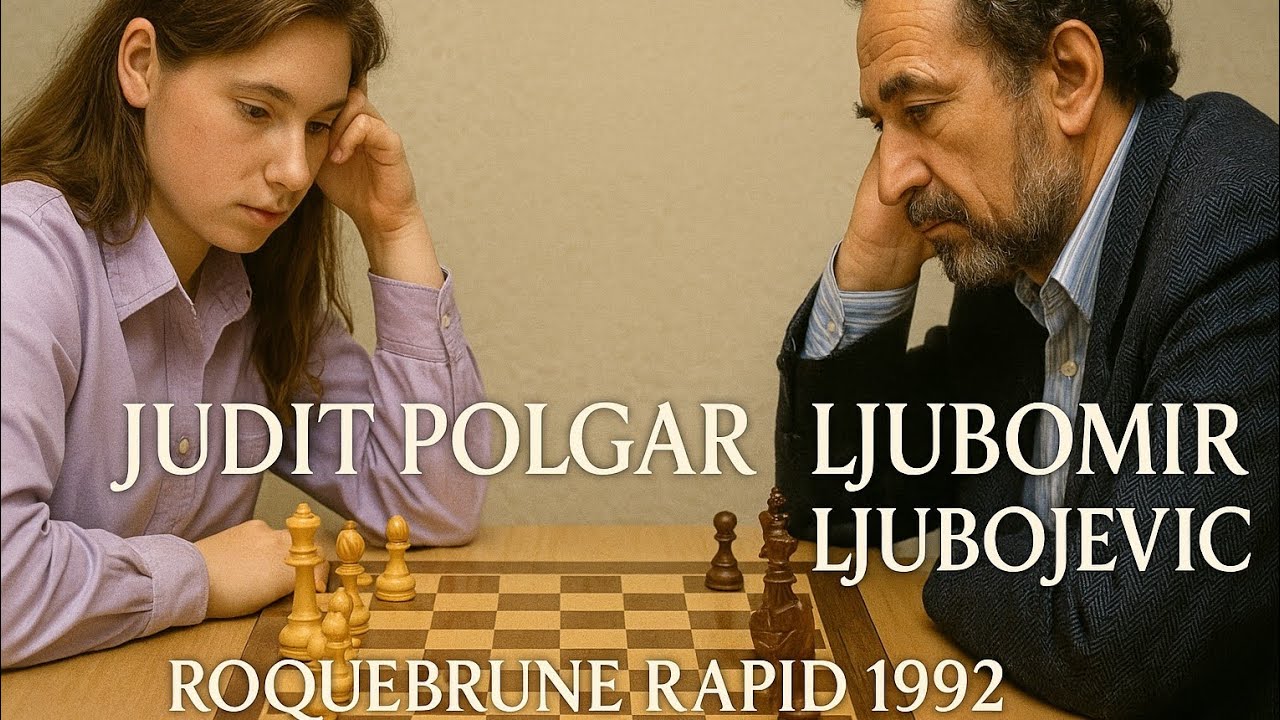 Judit Polgar vs Ljubomir Ljubojevic ◉ Roquebrune Rapid 1992 | Black Wins After 81 Moves