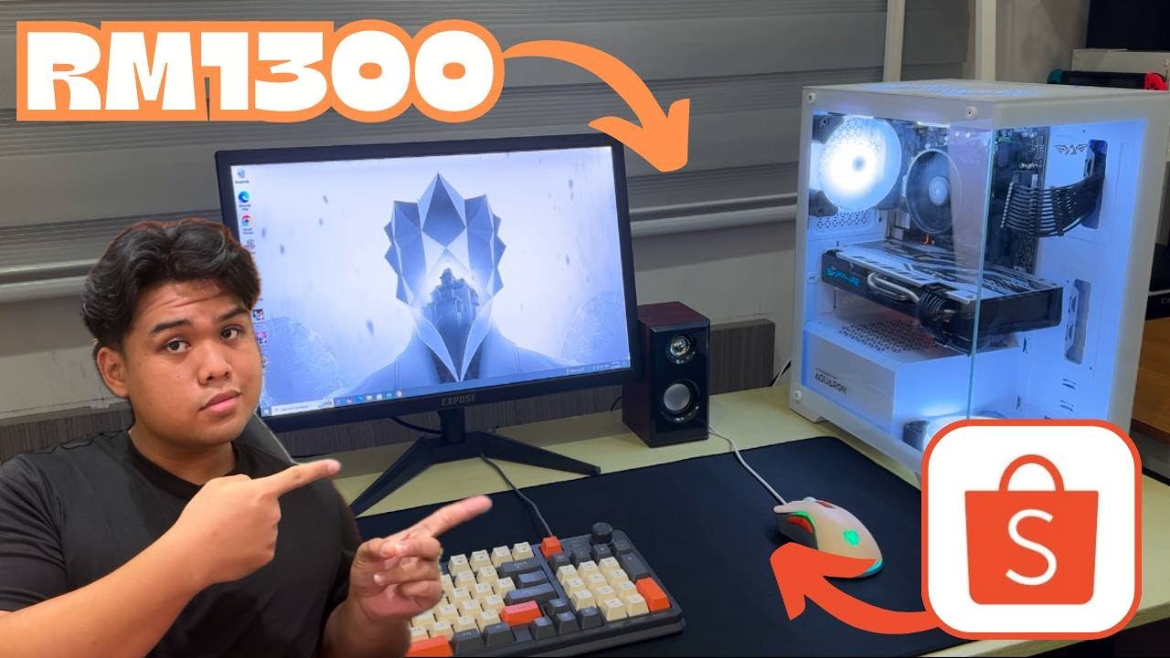 Saya Buat Gaming Setup Rm1300!!! Tapi Semua Parts Dari SHOPEE!!