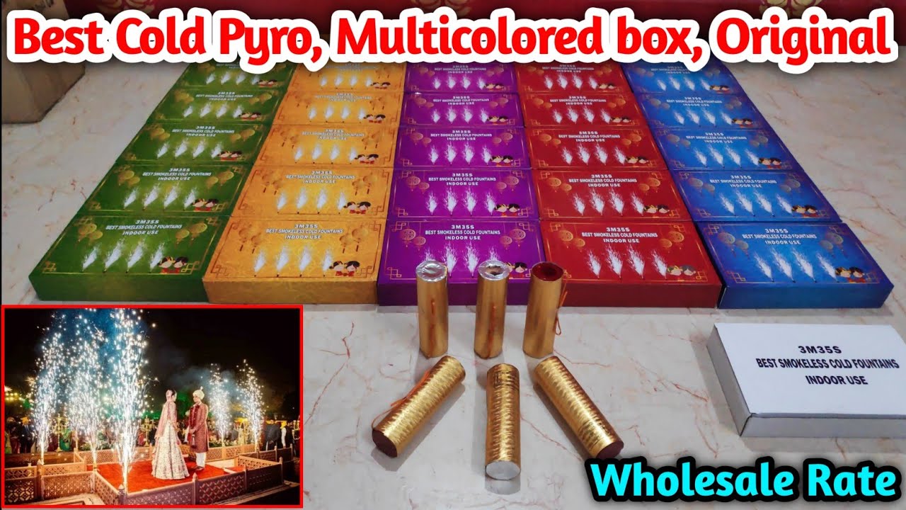 Multicolored Box Pyro, Best Cold Pyro, 3M 35Sec, Wholesale Rate, Smokeless, Original Imported, Pairo