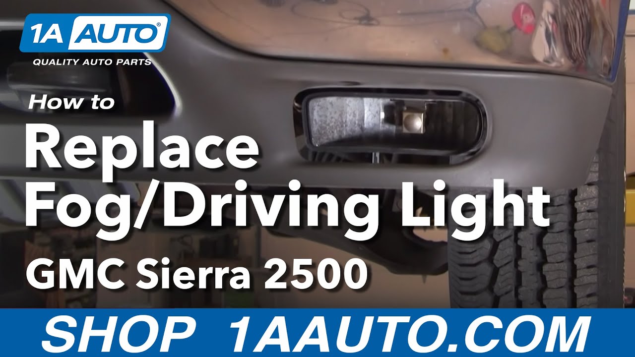 How to Replace Fog/Driving Light 99-02 GMC Sierra 2500