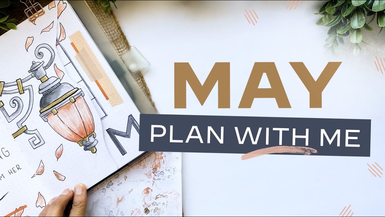 Bullet Journal PLAN WITH ME • May 2021 - Using a Theme Generator